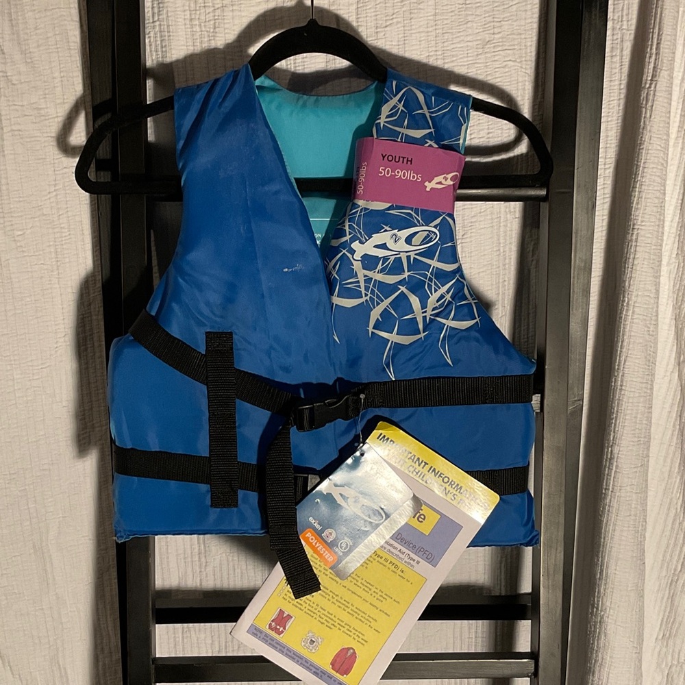Youth Blue Swim Vest/Life Jacket